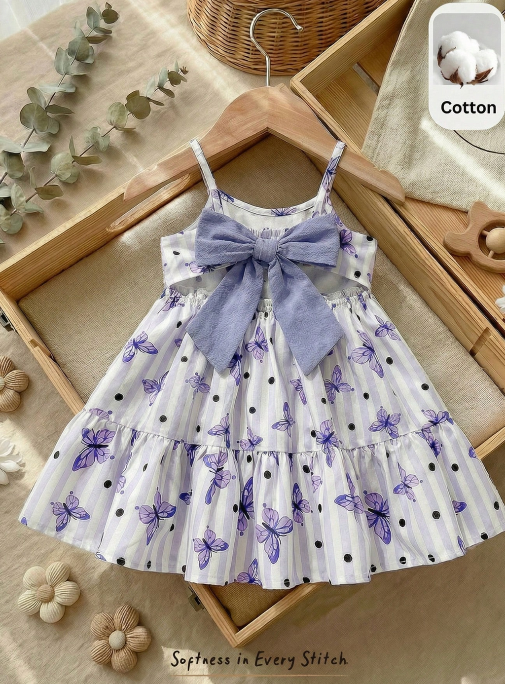 Vestido Celina Mariposas Lila 💜