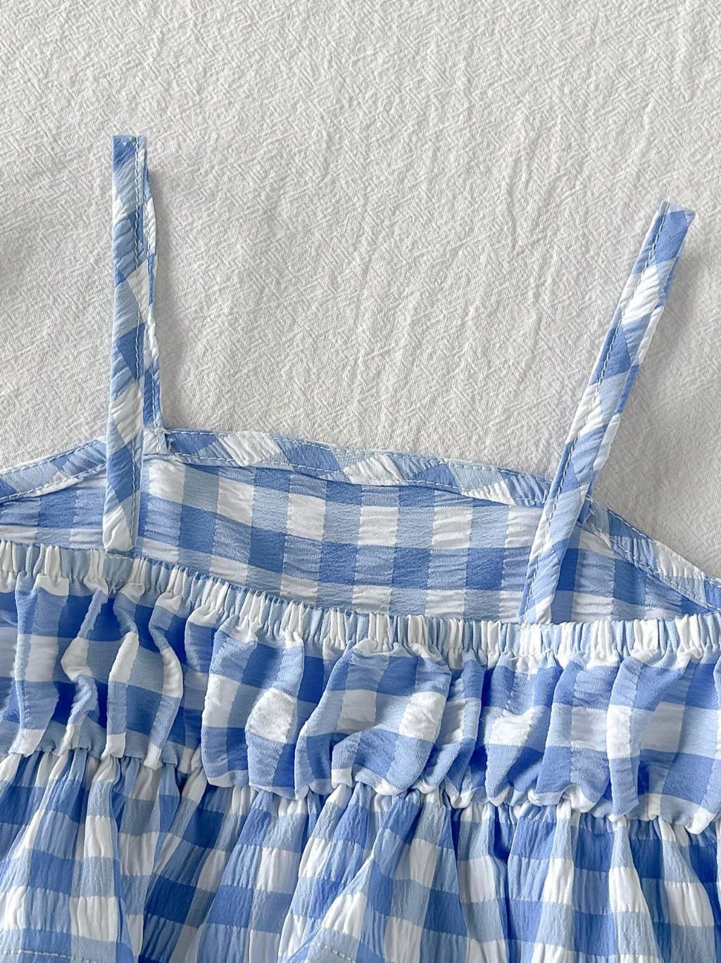 Conjunto Vichy Azul 🩵