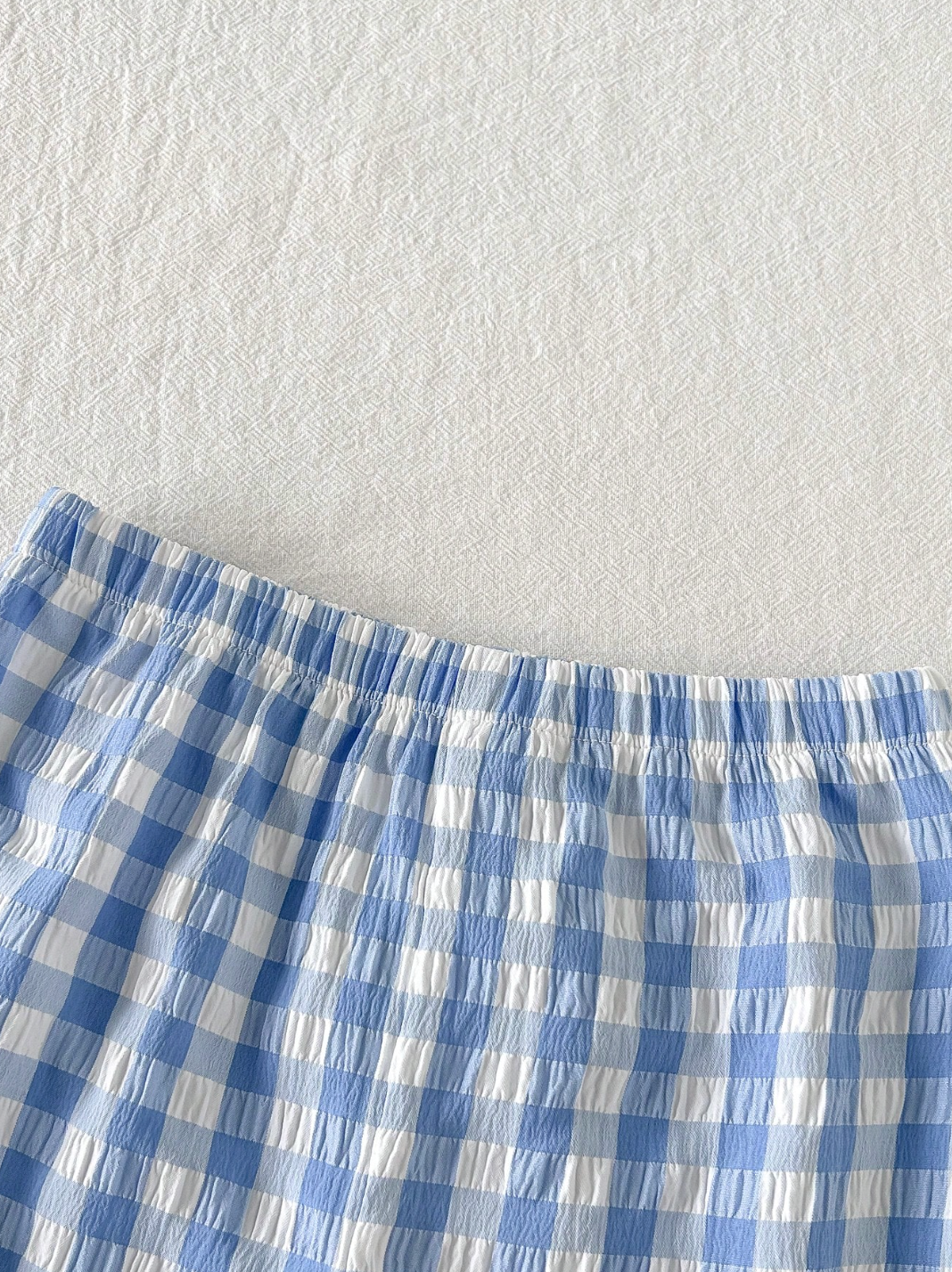 Conjunto Vichy Azul 🩵