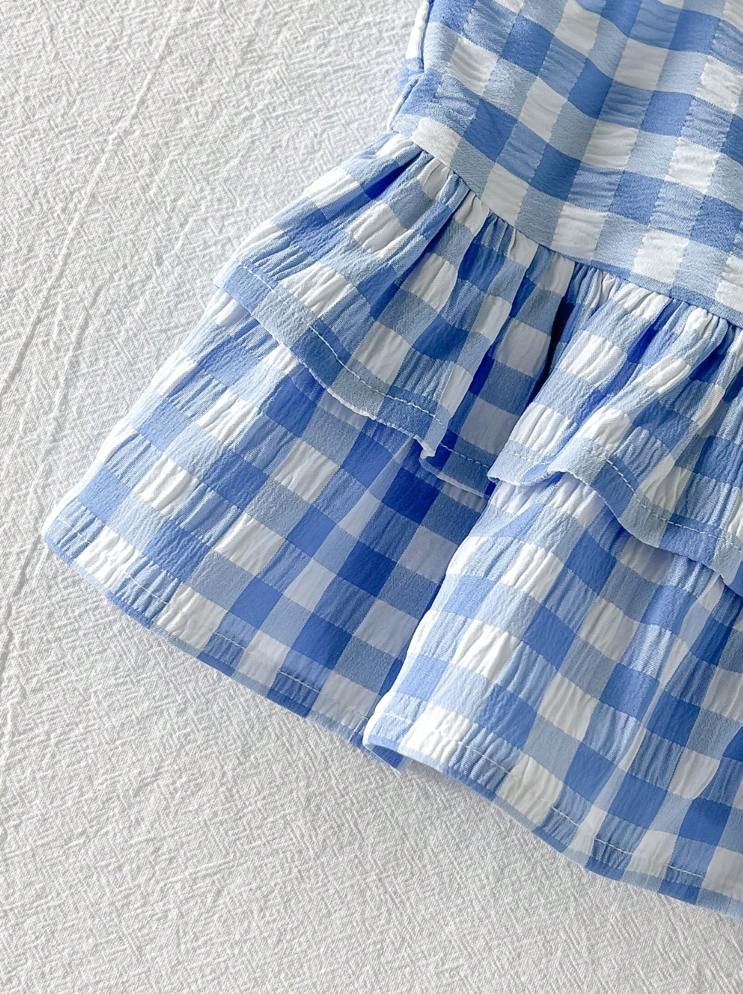 Conjunto Vichy Azul 🩵