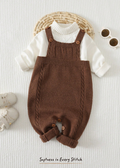 Overall tejido brownie