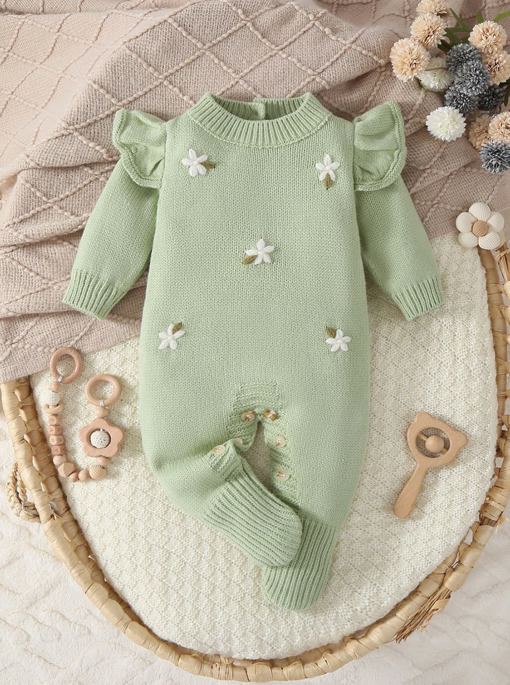 Enterizo Green Daisy