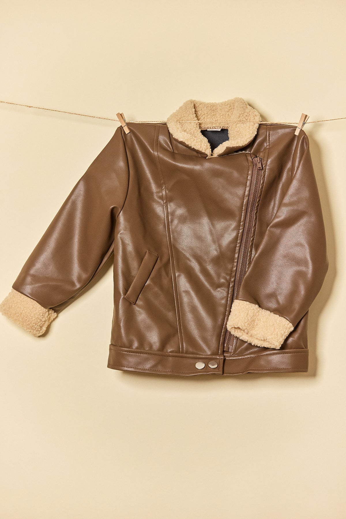 Faux Leather Jacket🤎