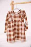 Ginger Plaid Brown Dress 🍪