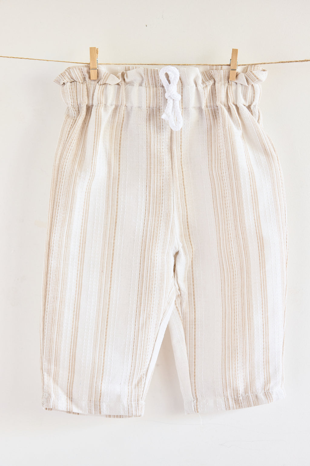 Pantalon de Rayas Playero Beige 🩳