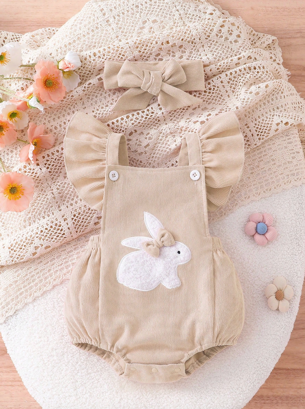 Romper White Bunny 🐇