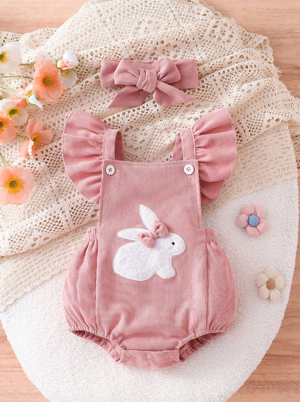 Romper White Bunny 🐇