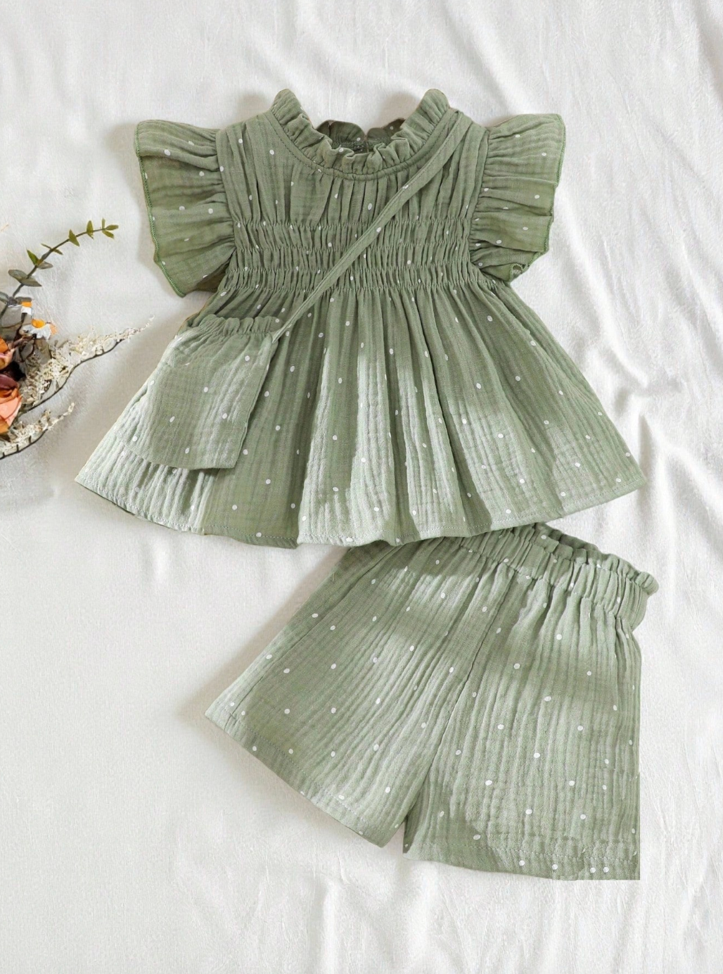Conjunto con Bolsito Sweet Dots 🌿